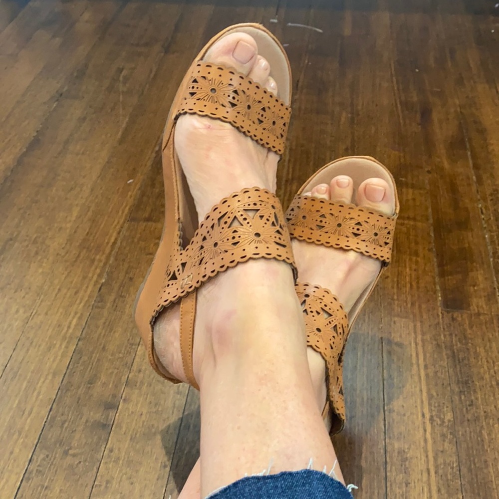 Sundance wedge heel sandals